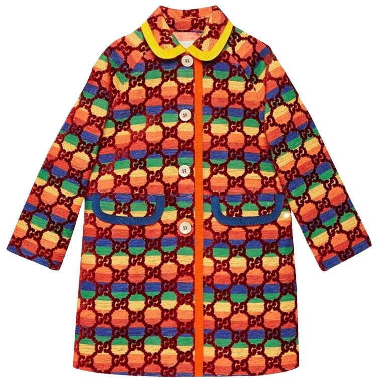 Детское пальто Gucci Kids GG Supreme с вышивкой, красное
Детское пальто Gucci Kids GG Supreme с вышивкой, красное