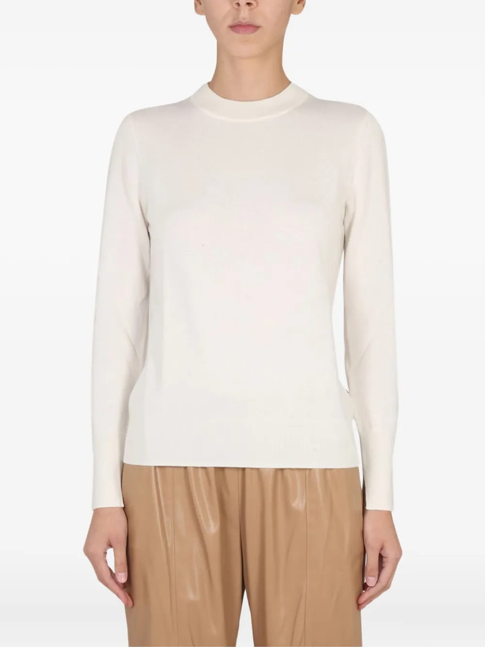 Кашемировый свитер с круглым вырезом BOSS, нейтральный
Кашемировый свитер с круглым вырезом BOSS, нейтральный