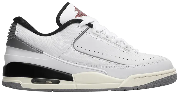 Кроссовки Air Jordan 2/3 'White Black Metallic Silver', белый 
Кроссовки Air Jordan 2/3 'White Black Metallic Silver', белый