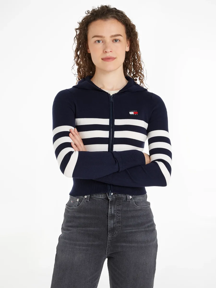 Толстовка Tommy Jeans "TJW STRIPE ZIP THRU BADGE HOOD" с флагом Tommy Jeans, синий
Толстовка Tommy Jeans "TJW STRIPE ZIP THRU BADGE HOOD" с флагом Tommy Jeans, синий