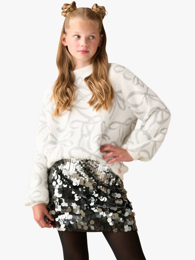 Детский джемпер с серебряным бантом Angel & Rocket, White
Детский джемпер с серебряным бантом Angel & Rocket, White