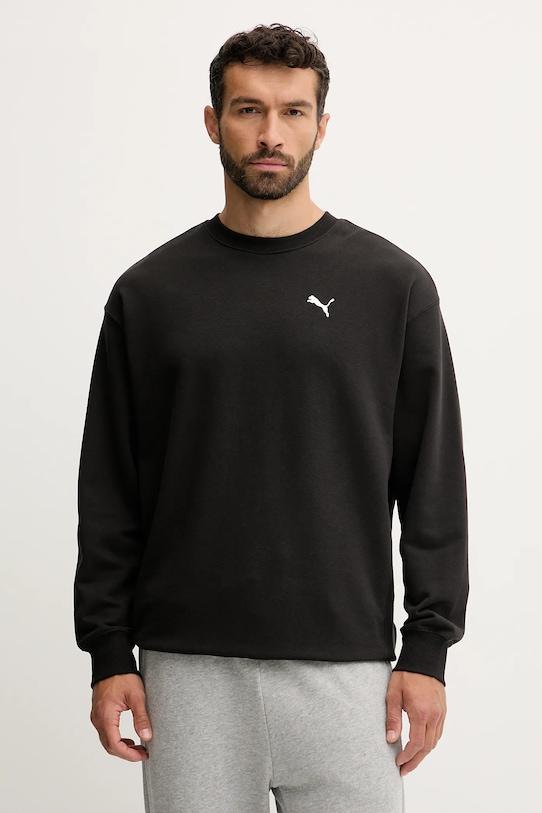 Хлопковая толстовка Puma, черный
Хлопковая толстовка Puma, черный