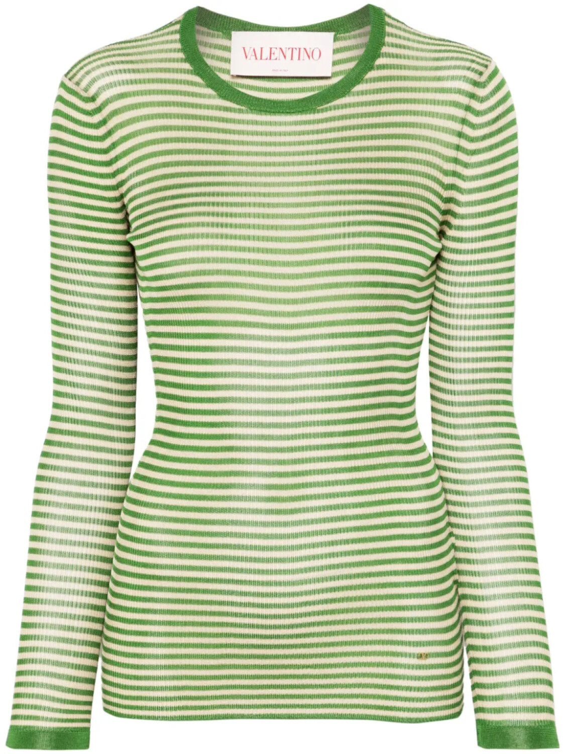 Valentino Garavani свитер в полоску, зеленый
Valentino Garavani свитер в полоску, зеленый