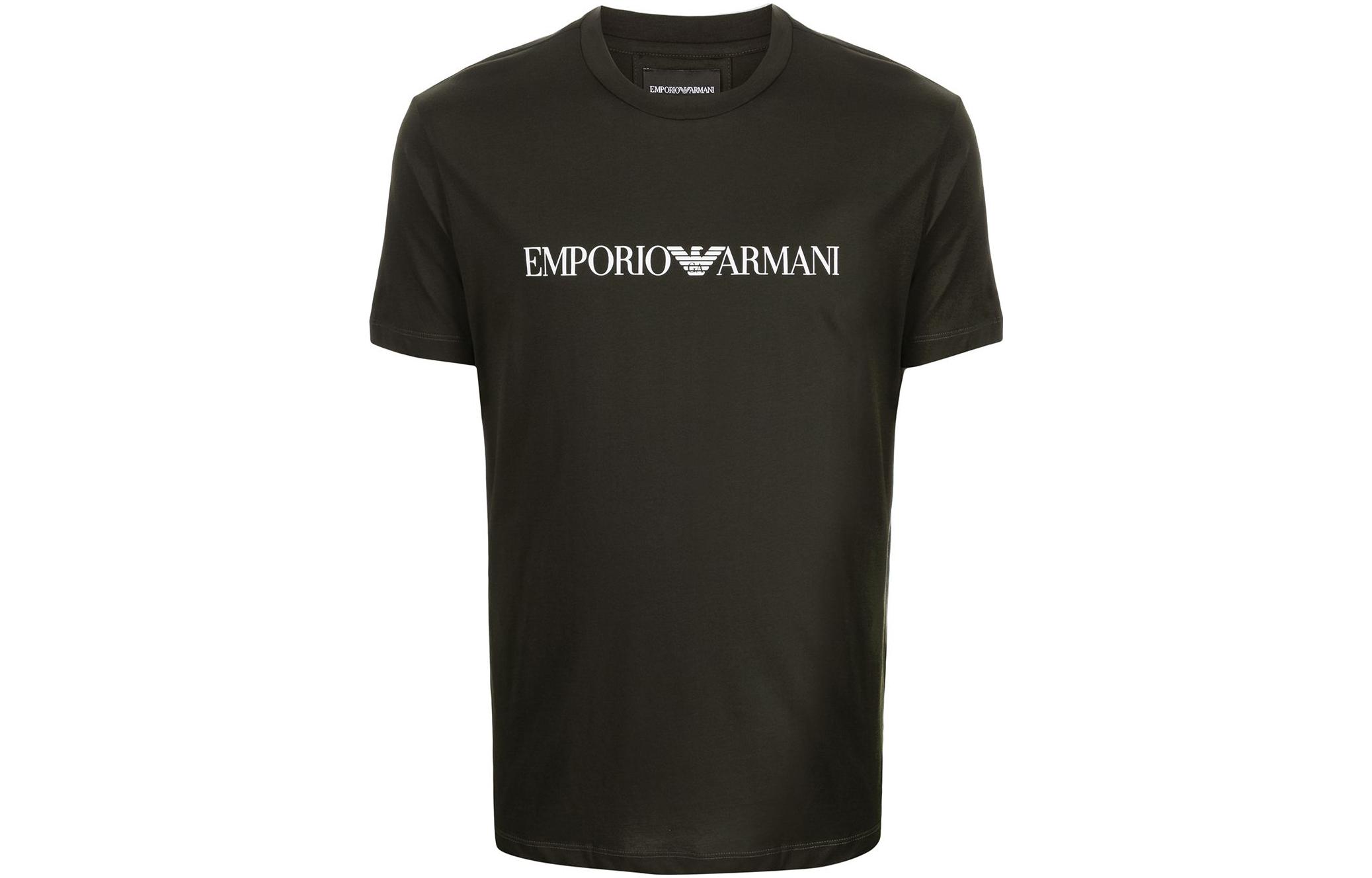 Хлопковая футболка с принтом логотипа EMPORIO ARMANI, зеленый
Хлопковая футболка с принтом логотипа EMPORIO ARMANI, зеленый