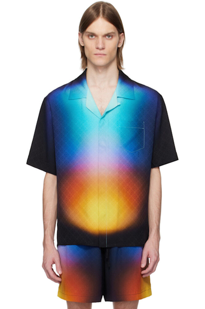 Рубашка из разноцветного шелка с градиентом Casablanca
Рубашка из разноцветного шелка с градиентом Casablanca