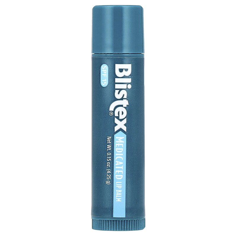 Blistex, Лечебный бальзам для губ, защитное средство для губ и солнцезащитное средство, SPF 15, 4,25 г (0,15 унции)
Blistex, Лечебный бальзам для губ, защитное средство для губ и солнцезащитное средство, SPF 15, 4,25 г (0,15 унции)