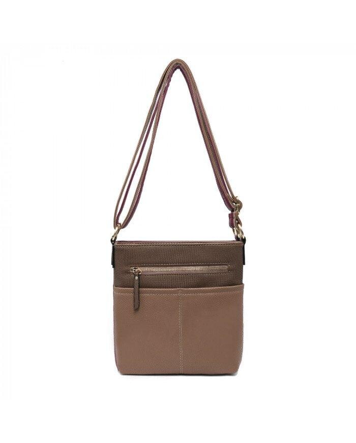 Сумка-мессенджер/через плечо с тройной молнией JFY, коричневый
Сумка-мессенджер/через плечо с тройной молнией JFY, коричневый