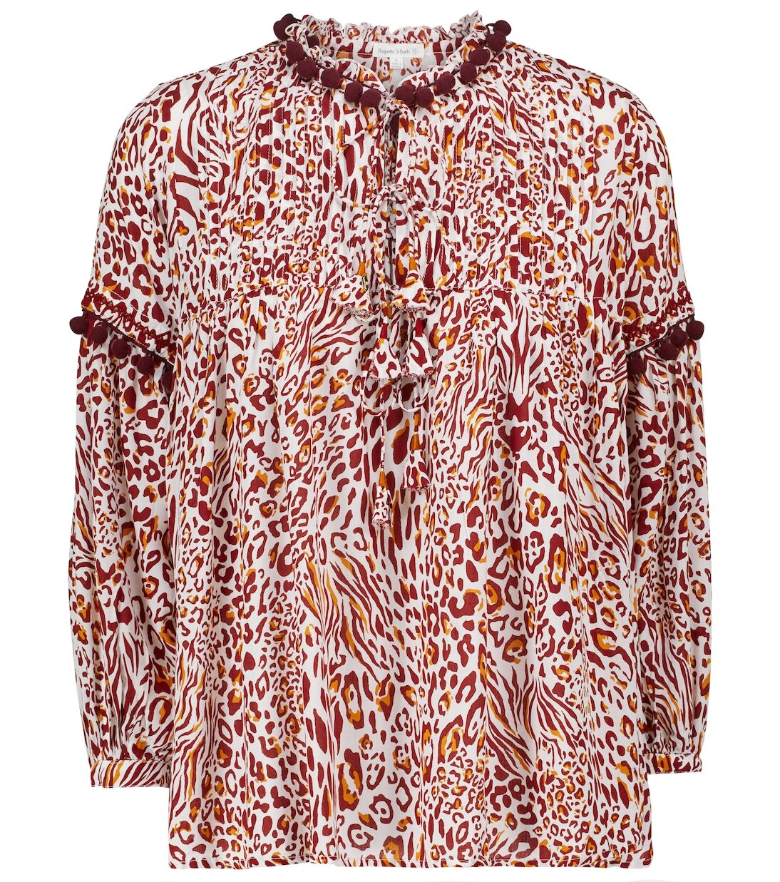 Блузка Клара с леопардовым принтом Poupette St Barth, Red Eze
Блузка Клара с леопардовым принтом Poupette St Barth, Red Eze