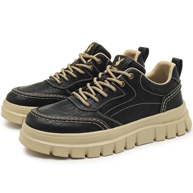 Playboy Мужские дышащие устойчивые к истиранию низкие кеды повседневные черные, цвет Black 
Playboy Мужские дышащие устойчивые к истиранию низкие кеды повседневные черные, цвет Black