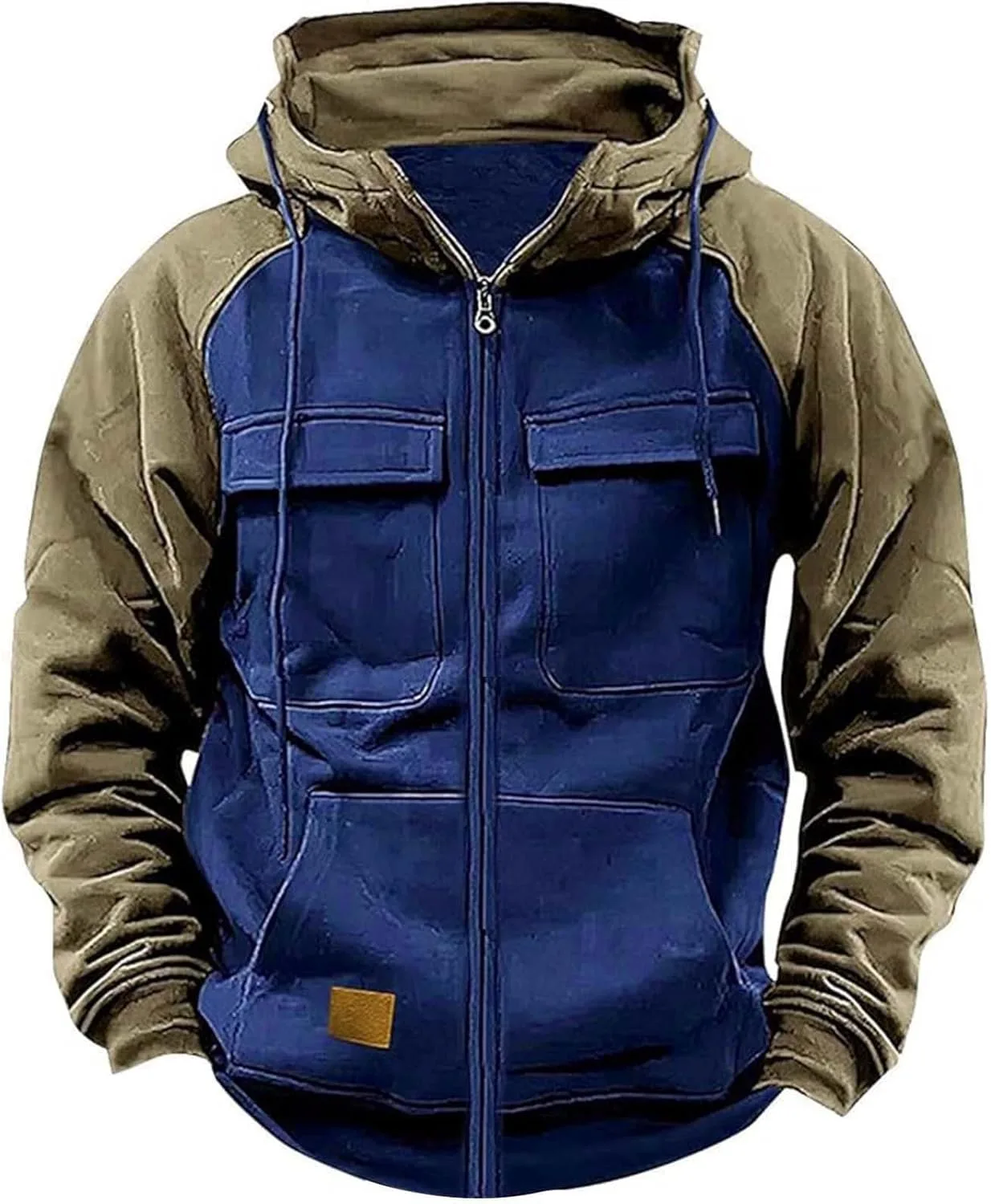 Трендовый свитшот для мужчин Plus Size с капюшоном и молнией
Трендовый свитшот для мужчин Plus Size с капюшоном и молнией