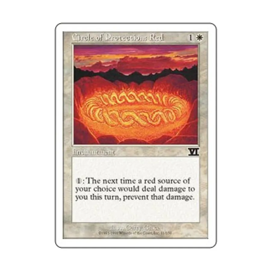 CCG Круг защиты: Красный (С), MTG - 6th Edition (Classic)
CCG Круг защиты: Красный (С), MTG - 6th Edition (Classic)