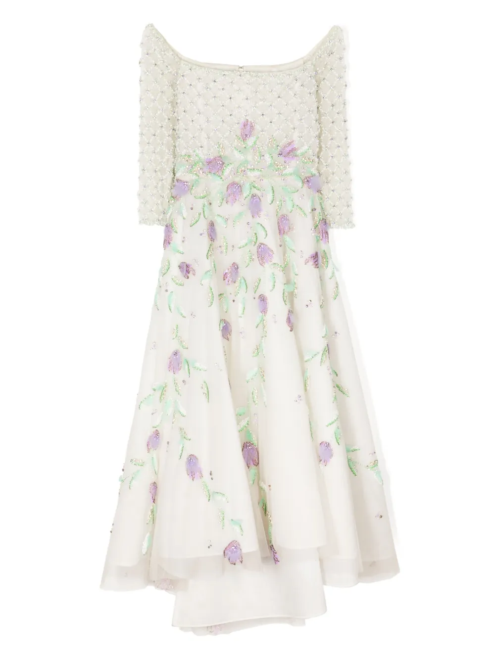 Платье из тюля с открытыми плечами Saiid Kobeisy, белый
Платье из тюля с открытыми плечами Saiid Kobeisy, белый