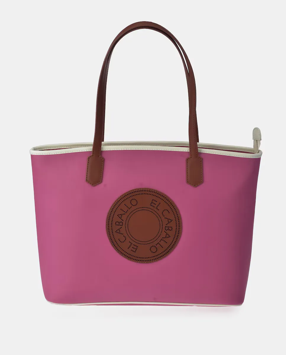 Сумка шоппер El Caballo с длинными двойными ручками из ткани и кожи, фуксия
Сумка шоппер El Caballo с длинными двойными ручками из ткани и кожи, фуксия