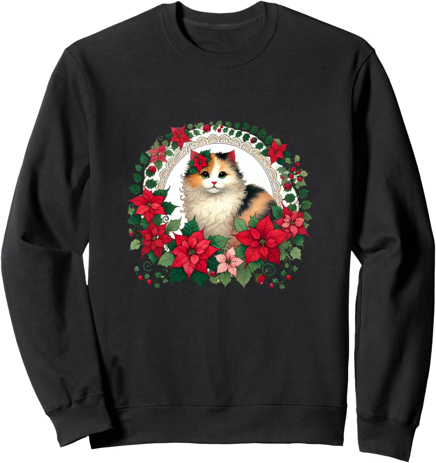 Праздничная рождественская толстовка с изображением кошки калико Vintage Yuletide Snugg, черный
Праздничная рождественская толстовка с изображением кошки калико Vintage Yuletide Snugg, черный