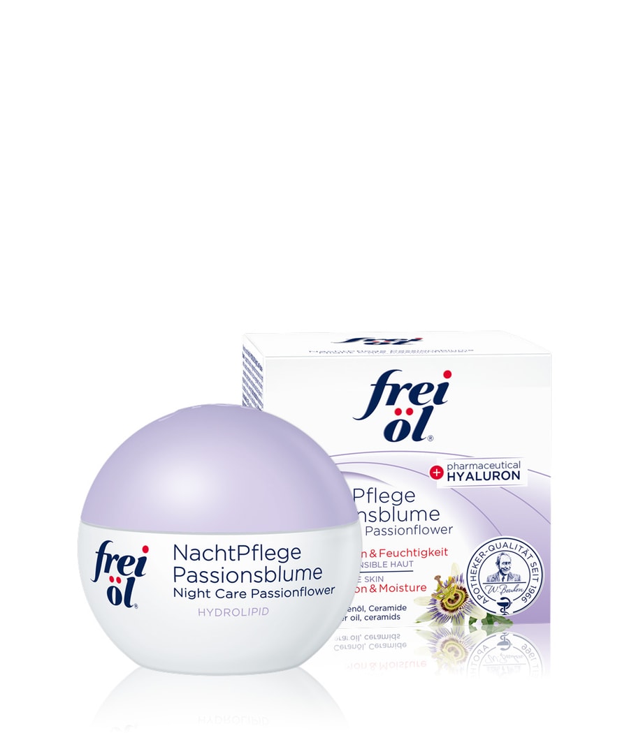 Ночной крем frei öl Hydrolipid Night Care Passionsflower, 50 ml
Ночной крем frei öl Hydrolipid Night Care Passionsflower, 50 ml