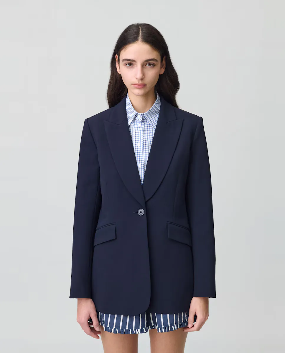 Женский приталенный пиджак Claudie Pierlot, темно-синий
Женский приталенный пиджак Claudie Pierlot, темно-синий