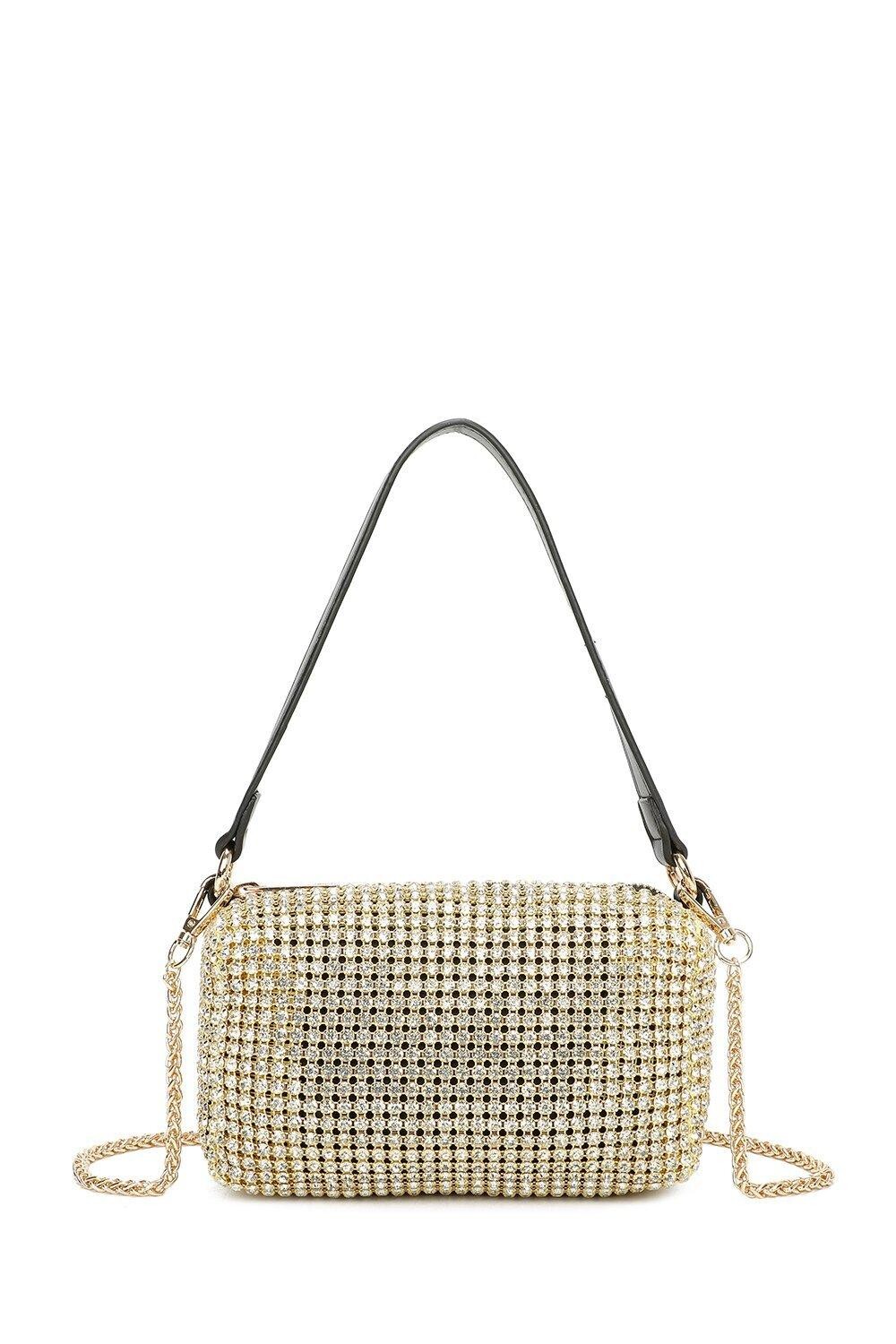 Сумка на плечо Koma с цепочкой и бриллиантами Fontanella Fashion, желтый
Сумка на плечо Koma с цепочкой и бриллиантами Fontanella Fashion, желтый