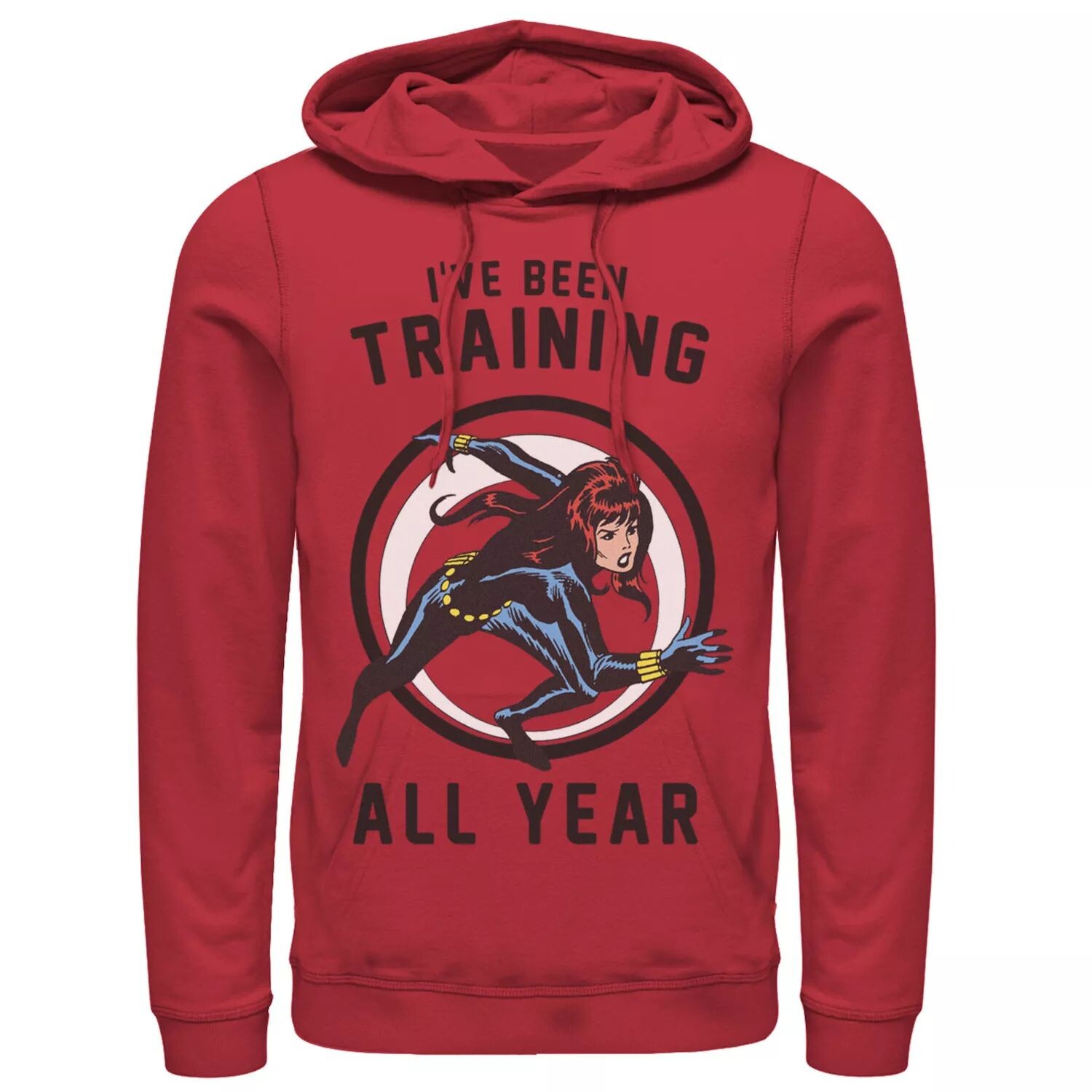 Мужская толстовка с капюшоном Marvel Avengers Black Widow «Я тренировался круглый год» Licensed Character 
Мужская толстовка с капюшоном Marvel Avengers Black Widow «Я тренировался круглый год» Licensed Character