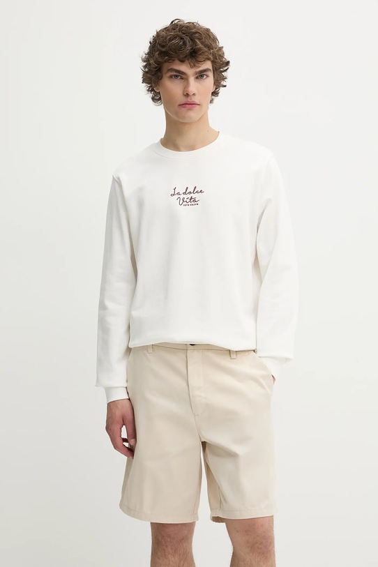 Хлопковая толстовка PARLY Solid, белый 
Хлопковая толстовка PARLY Solid, белый