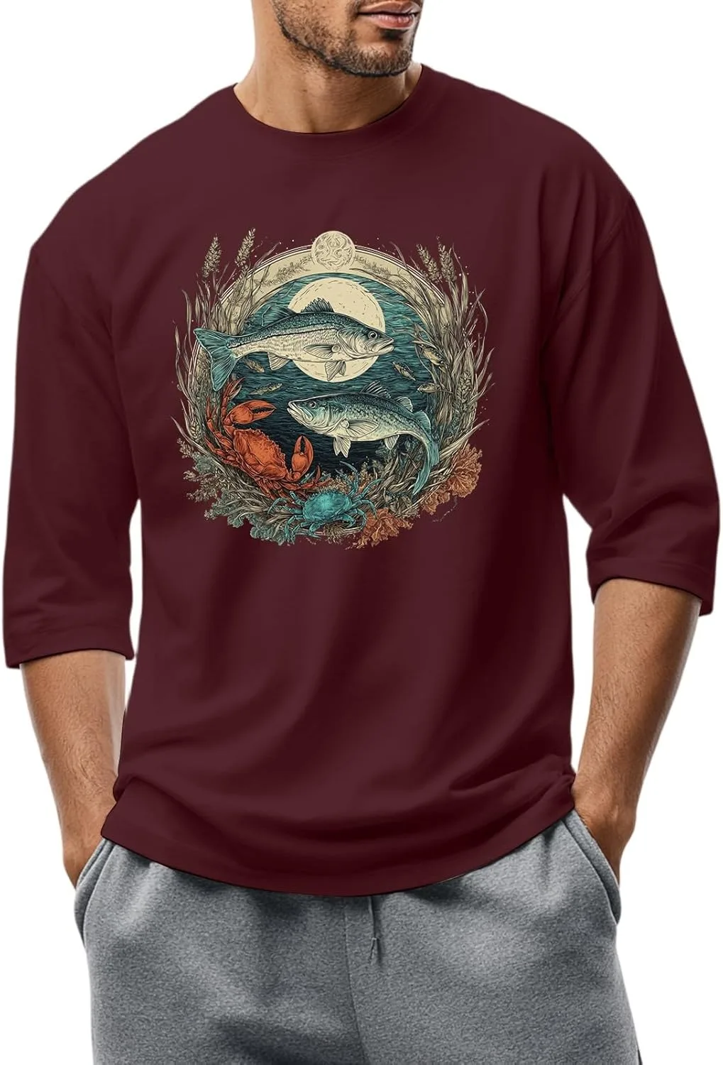 Футболка FQZWONG для мужчин Casual Loose с графическим принтом
Футболка FQZWONG для мужчин Casual Loose с графическим принтом