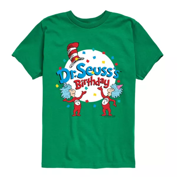 Футболка с рисунком Доктора Сьюза на день рождения для мальчиков 8-20 лет Licensed Character, цвет kelly green
Футболка с рисунком Доктора Сьюза на день рождения для мальчиков 8-20 лет Licensed Character, цвет kelly green