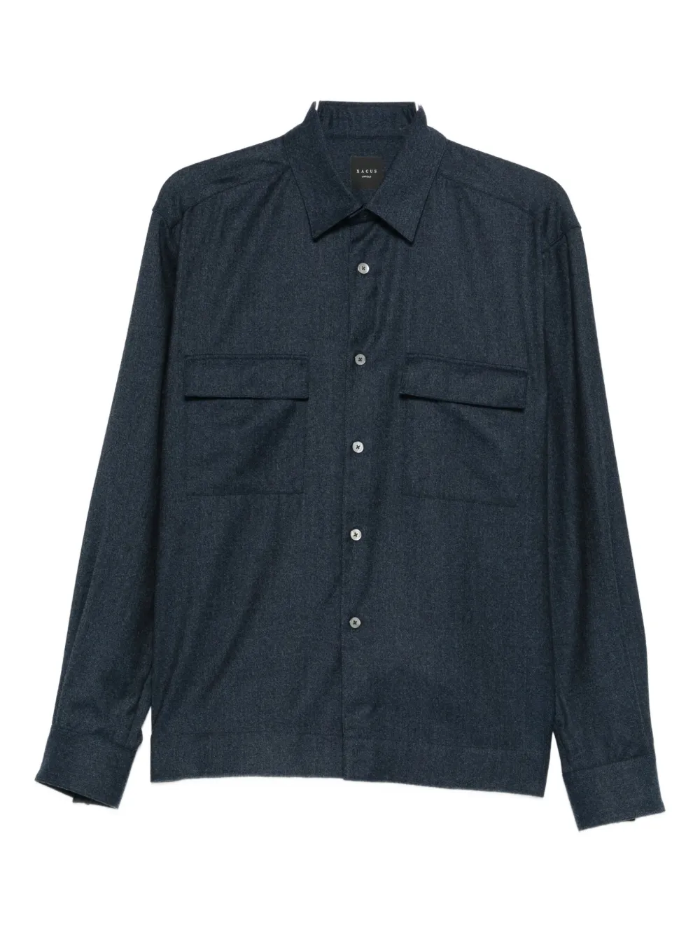 Рубашка из шерсти с нагрудным карманом Xacus, синий
Рубашка из шерсти с нагрудным карманом Xacus, синий