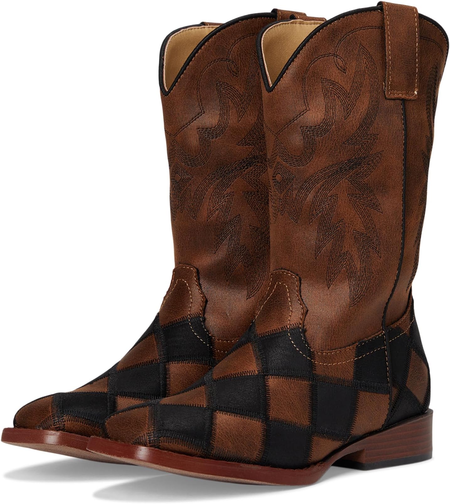 Ботинки Roper Kids Bird Blocks, Black/Tan Faux Leather Patchwork Vamp
Ботинки Roper Kids Bird Blocks, Black/Tan Faux Leather Patchwork Vamp