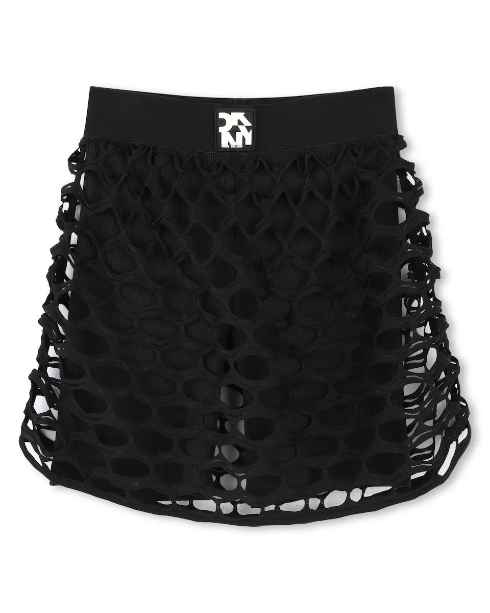 Черная детская юбка-сетка с брюками DKNY, черный
Черная детская юбка-сетка с брюками DKNY, черный