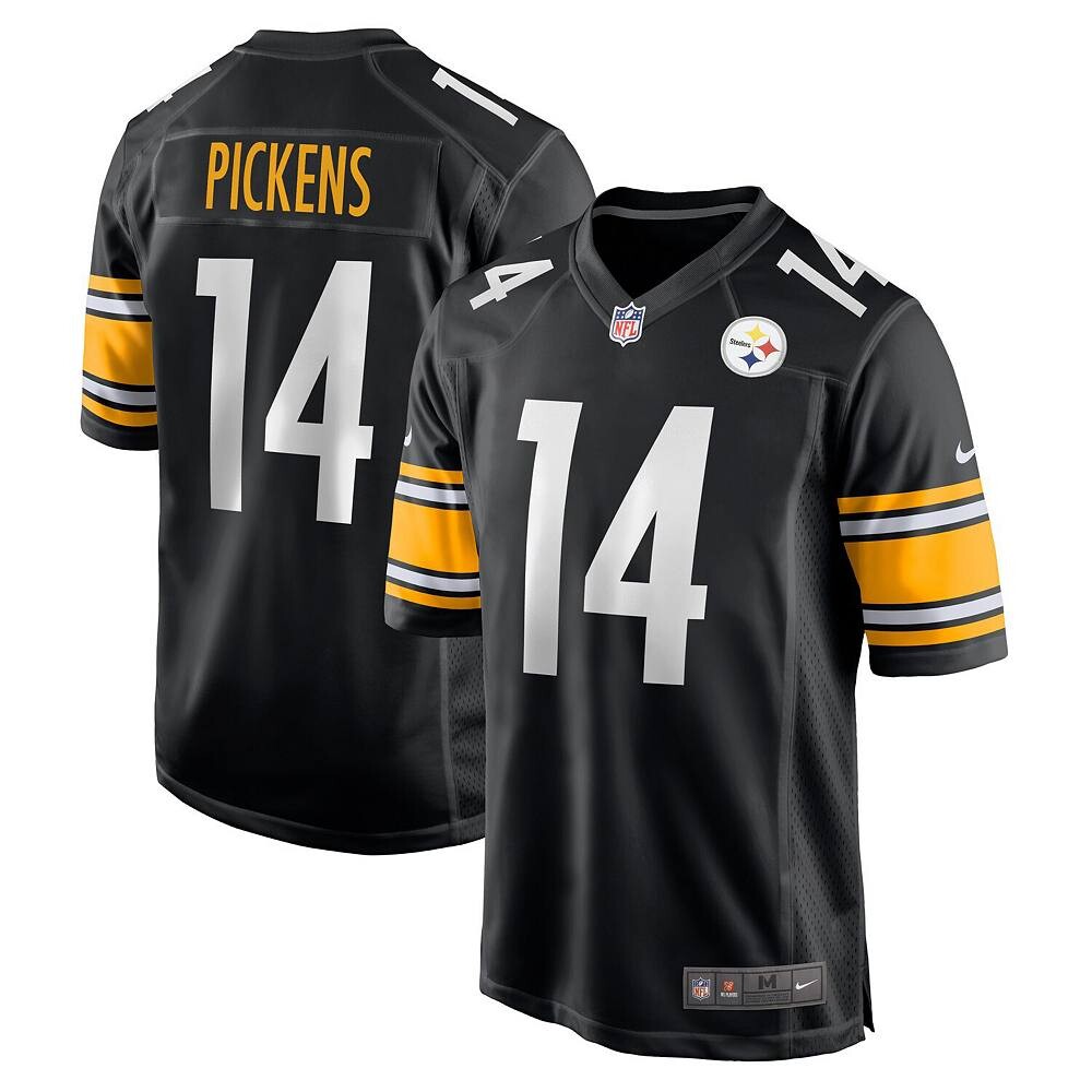Мужская черная майка Nike George Pickens Pittsburgh Steelers Game Player, цвет Stl Black
Мужская черная майка Nike George Pickens Pittsburgh Steelers Game Player, цвет Stl Black