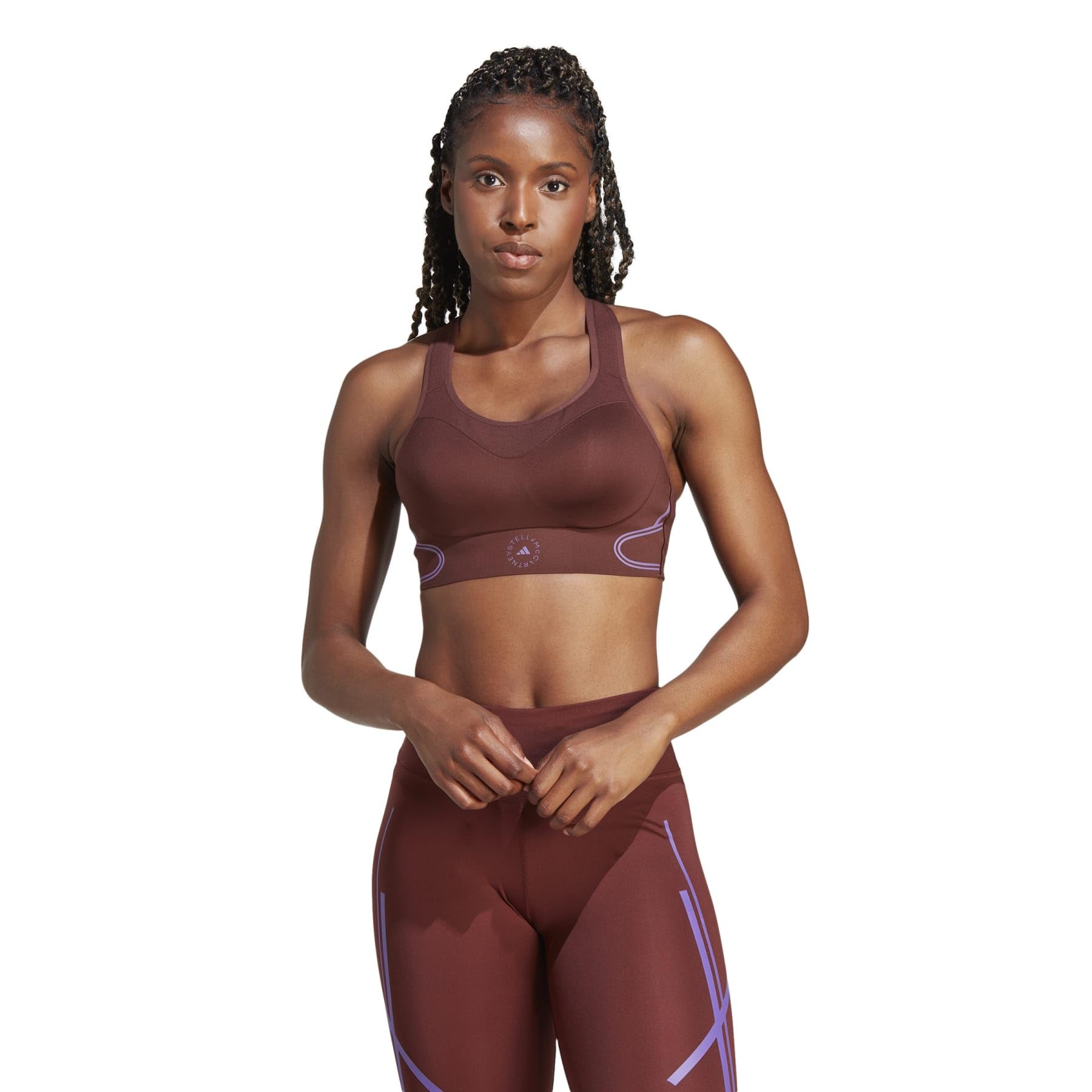 Спортивный бюстгальтер Adidas by Stella McCartney Truepace High Support Sports Bra Il4178, Bitter Chocolate/Deep Lilac
Спортивный бюстгальтер Adidas by Stella McCartney Truepace High Support Sports Bra Il4178, Bitter Chocolate/Deep Lilac