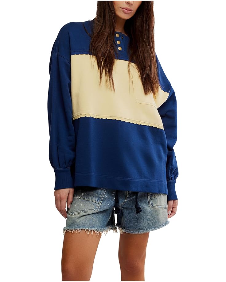 Толстовка Free People Strawberry Sweatshirt, цвет Oceana Combo 
Толстовка Free People Strawberry Sweatshirt, цвет Oceana Combo