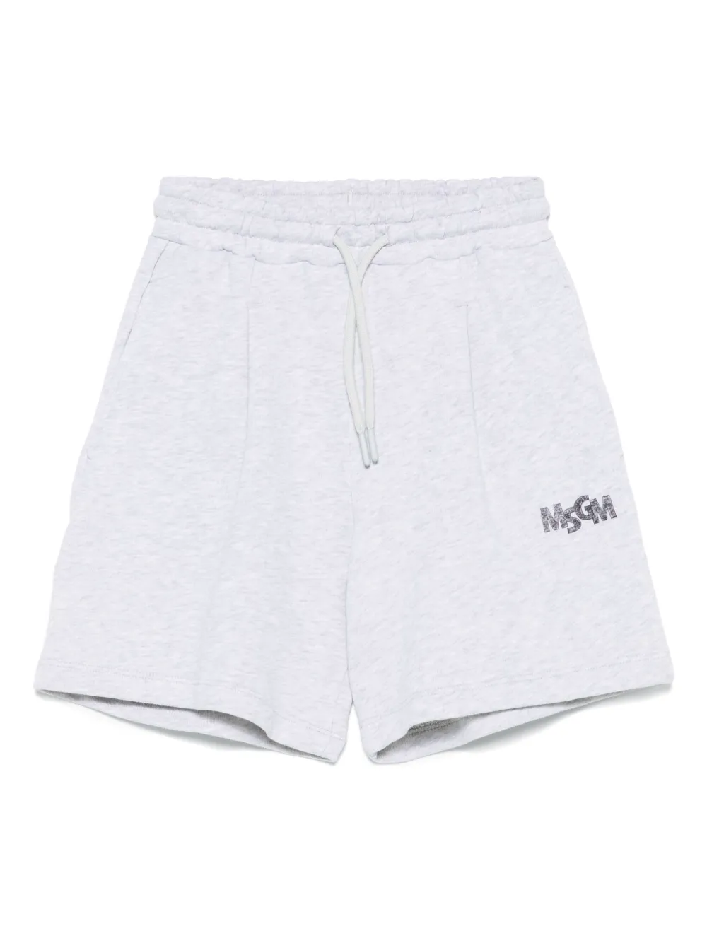 Флисовые шорты-бермуды MSGM Kids, серый 
Флисовые шорты-бермуды MSGM Kids, серый