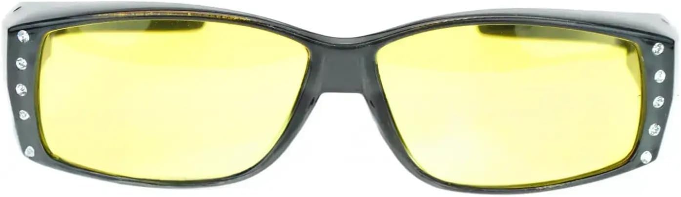 Легкие поляризованные солнцезащитные очки для женщин — надеваются поверх очков с диоптриями, имеют линзы для вождения в темное время суток и украшены стразами Mass Vision, Crystal Slate
Легкие поляризованные солнцезащитные очки для женщин — надеваются поверх очков с диоптриями, имеют линзы для вождения в темное время суток и украшены стразами Mass Vision, Crystal Slate