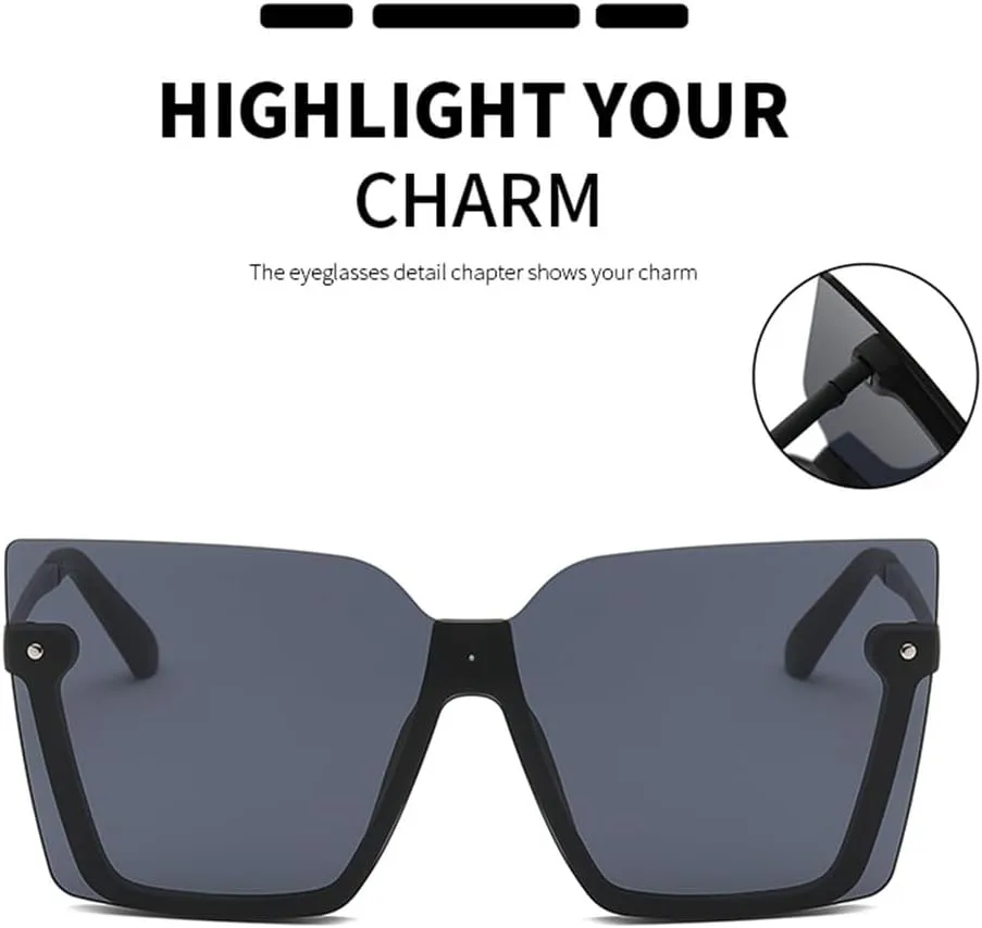 Большие солнцезащитные очки для женщин в винтажном стиле, ретро, большие солнцезащитные очки с защитой от УФ-излучения UV400, без оправы HDUBFY, Gold Black
Большие солнцезащитные очки для женщин в винтажном стиле, ретро, большие солнцезащитные очки с защитой от УФ-излучения UV400, без оправы HDUBFY, Gold Black