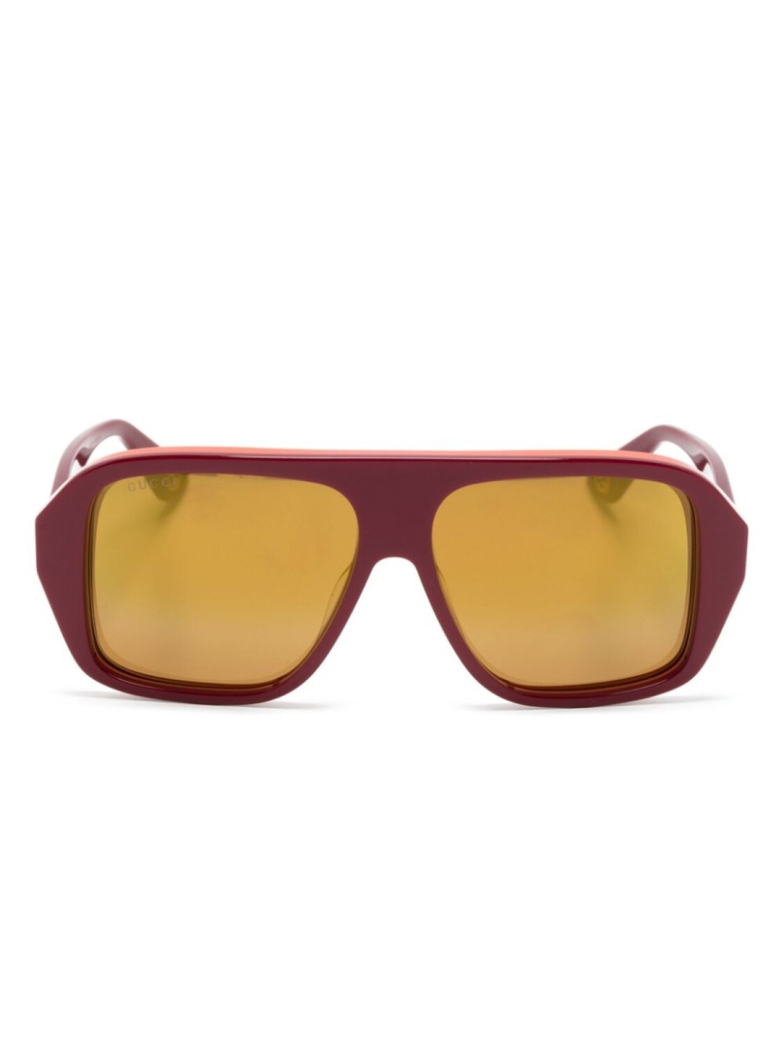 Gucci Eyewear солнцезащитные очки в массивной оправе с логотипом, красный
Gucci Eyewear солнцезащитные очки в массивной оправе с логотипом, красный