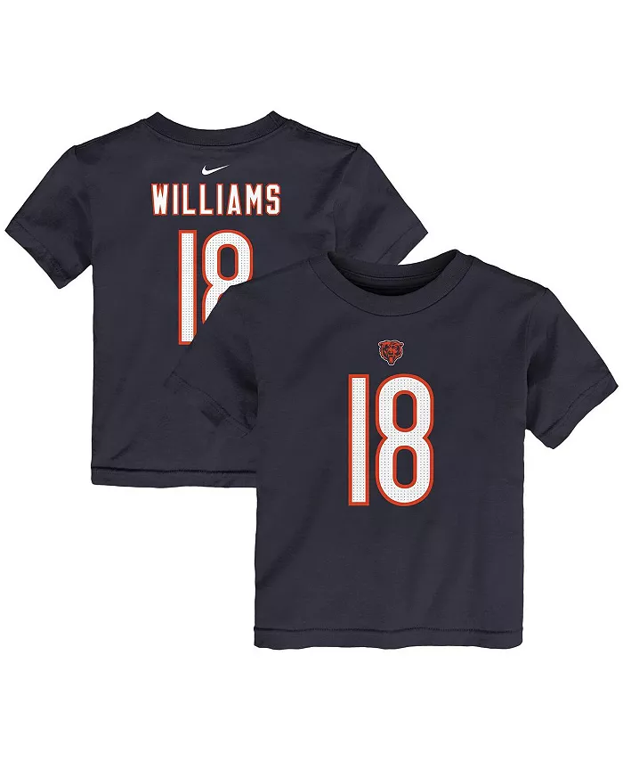 Футболка для малышей с именем и номером игрока Калеб Уильямс в цвете Navy, Chicago Bears Nike
Футболка для малышей с именем и номером игрока Калеб Уильямс в цвете Navy, Chicago Bears Nike