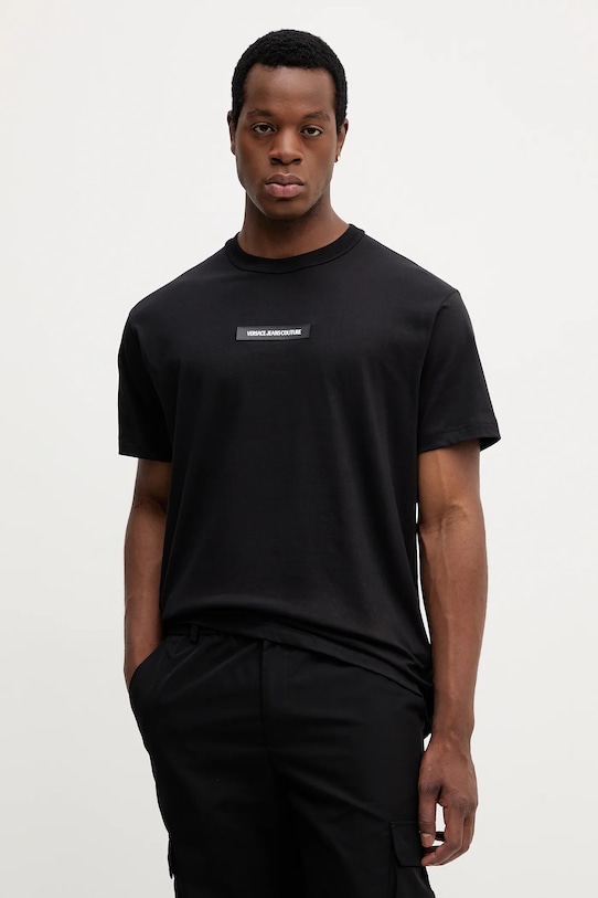 Хлопковая футболка Versace Jeans Couture, черный
Хлопковая футболка Versace Jeans Couture, черный