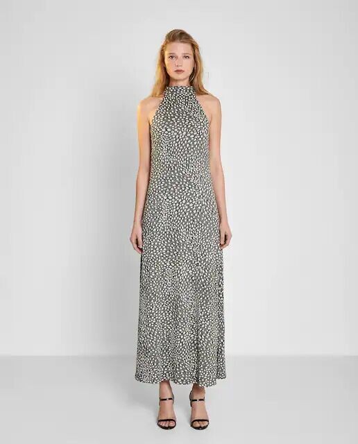 Длинное платье с принтом и воротником-хомутом Trucco, черный
Длинное платье с принтом и воротником-хомутом Trucco, черный