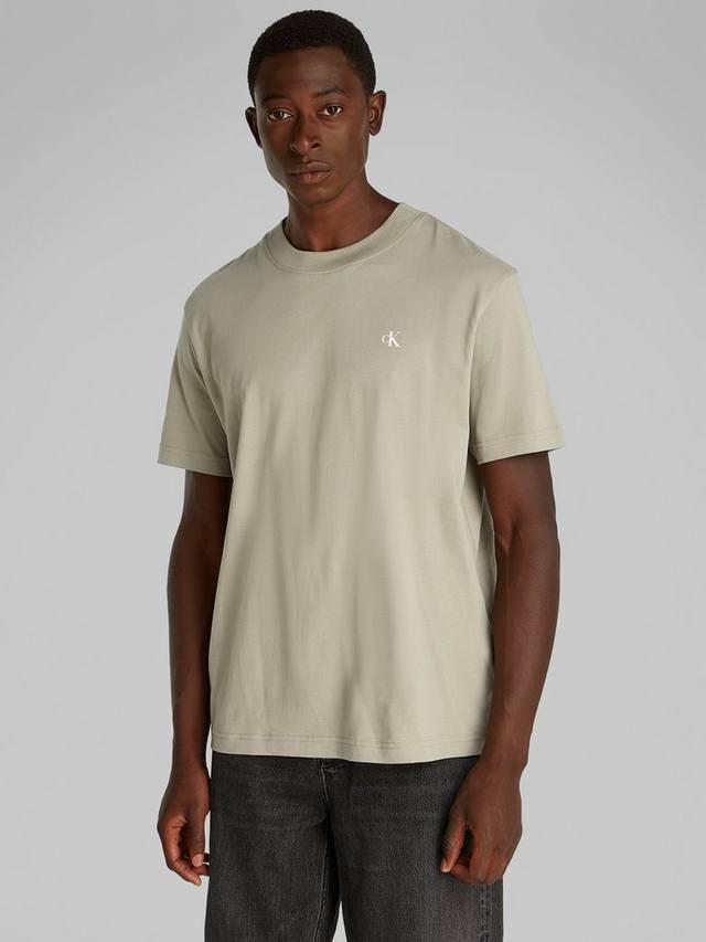 Джинсовая хлопчатобумажная футболка обычного кроя с коротким рукавом с нарисованным логотипом Calvin Klein, цвет Laurel Oak
Джинсовая хлопчатобумажная футболка обычного кроя с коротким рукавом с нарисованным логотипом Calvin Klein, цвет Laurel Oak