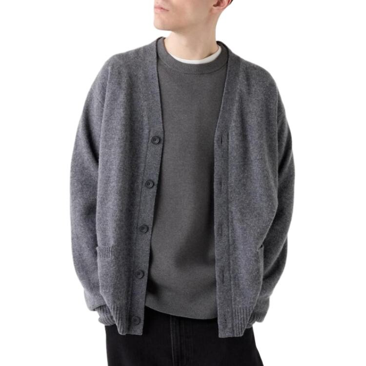 Кардиган унисекс Uniqlo на пуговицах, серый
Кардиган унисекс Uniqlo на пуговицах, серый