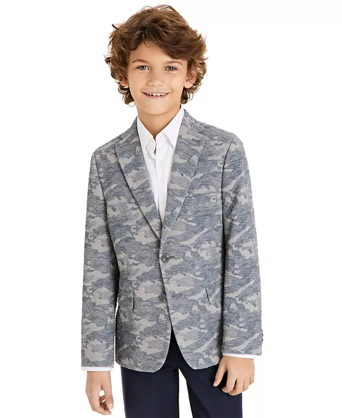 Классический камуфляжный спортивный пиджак для мальчиков Big Boys Michael Kors, серый
Классический камуфляжный спортивный пиджак для мальчиков Big Boys Michael Kors, серый