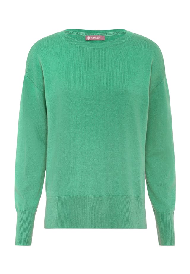 Шелково-Кашемировый свитер с ребристой отделкой Galeria, зеленый
Шелково-Кашемировый свитер с ребристой отделкой Galeria, зеленый