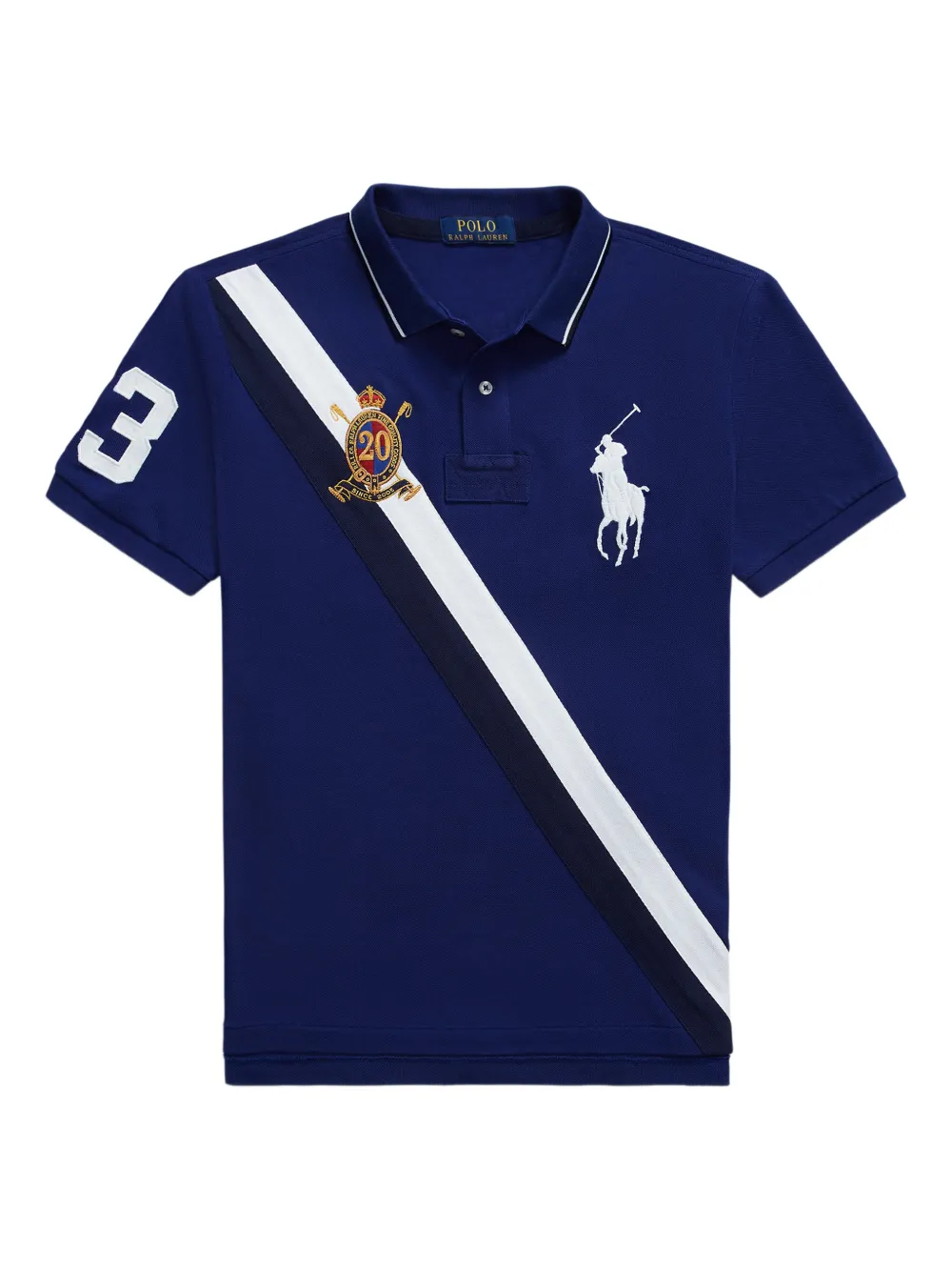 Поло с вышитым логотипом Polo Ralph Lauren, синий
Поло с вышитым логотипом Polo Ralph Lauren, синий