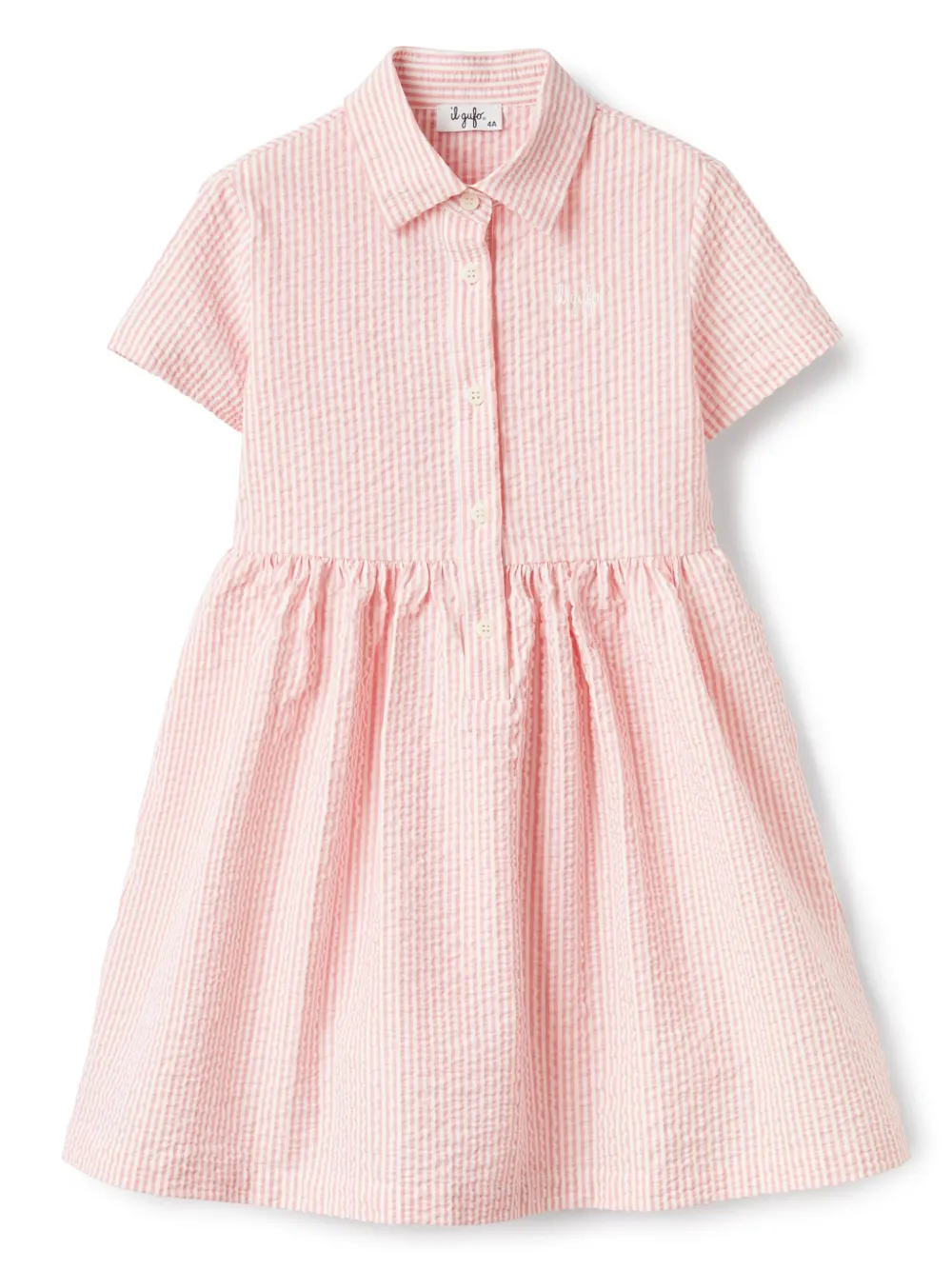 Платье мини в полоску Il Gufo, розовый
Платье мини в полоску Il Gufo, розовый