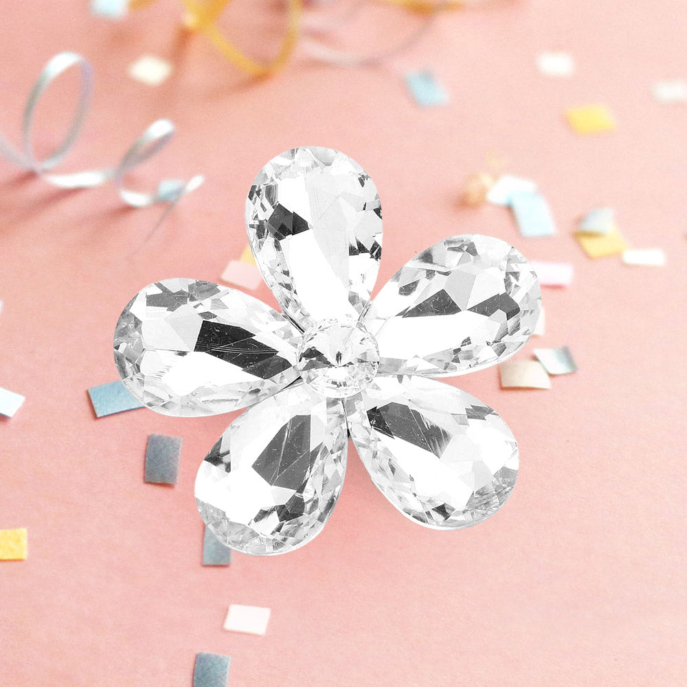 Брошь-цветок из хрустальных страз Fashnzfab, Clear, Rhodium
Брошь-цветок из хрустальных страз Fashnzfab, Clear, Rhodium