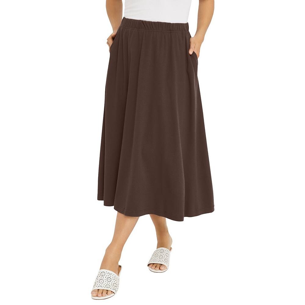 Jessica London Женская мягкая легкая юбка миди больших размеров, цвет Chocolate
Jessica London Женская мягкая легкая юбка миди больших размеров, цвет Chocolate