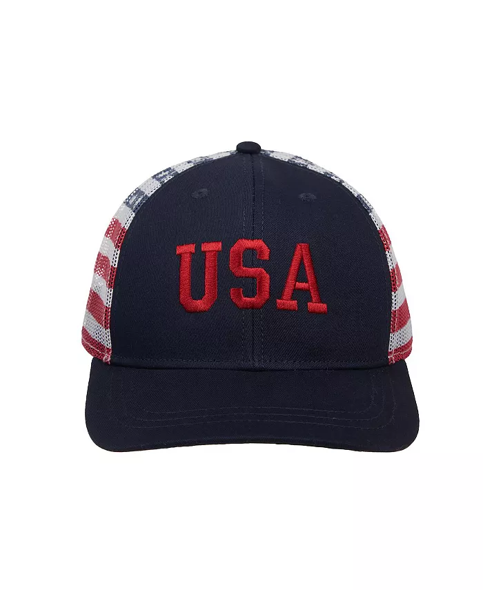 Мужская кепка-тракер "4th of July" с американским флагом USA, синяя Generic, синий
Мужская кепка-тракер "4th of July" с американским флагом USA, синяя Generic, синий