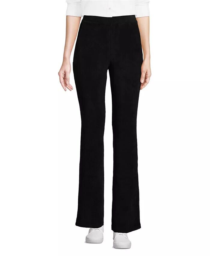 Женские спортивные трикотажные вельветовые брюки-клеш с высокой посадкой Lands' End, черный
Женские спортивные трикотажные вельветовые брюки-клеш с высокой посадкой Lands' End, черный