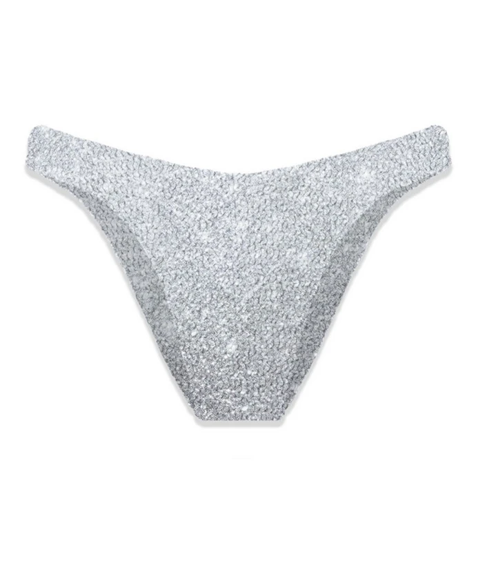 Серебристые плавки от бикини с мятым люрексом Mc2 Saint Barth, серый
Серебристые плавки от бикини с мятым люрексом Mc2 Saint Barth, серый