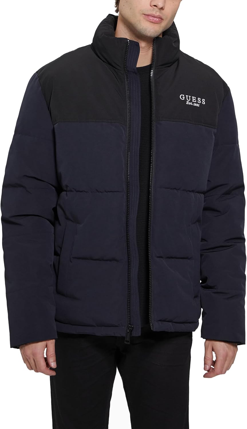GUESS мужская куртка-пуховик Color Block, Black Navy Blocking
GUESS мужская куртка-пуховик Color Block, Black Navy Blocking